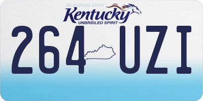 KY license plate 264UZI