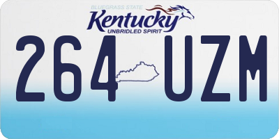 KY license plate 264UZM