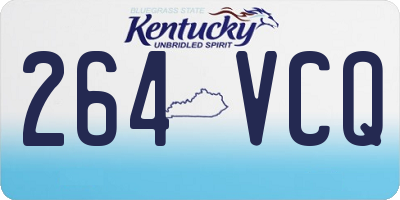 KY license plate 264VCQ