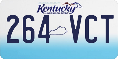 KY license plate 264VCT