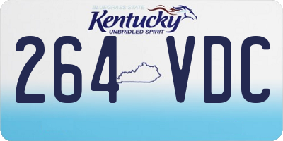KY license plate 264VDC