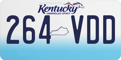 KY license plate 264VDD