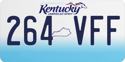 KY license plate 264VFF