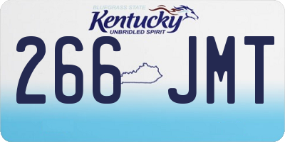 KY license plate 266JMT