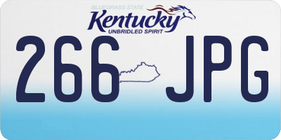 KY license plate 266JPG
