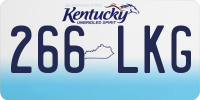 KY license plate 266LKG
