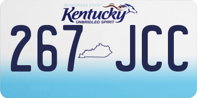 KY license plate 267JCC