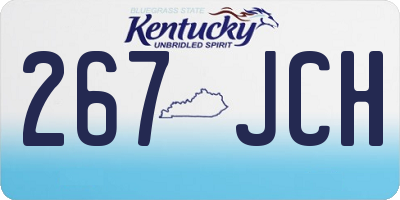 KY license plate 267JCH