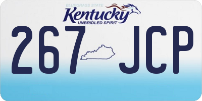 KY license plate 267JCP