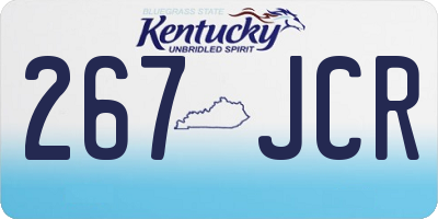 KY license plate 267JCR
