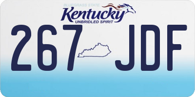 KY license plate 267JDF