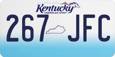 KY license plate 267JFC