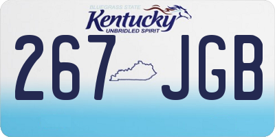 KY license plate 267JGB