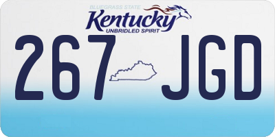 KY license plate 267JGD