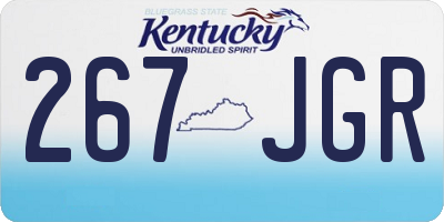 KY license plate 267JGR