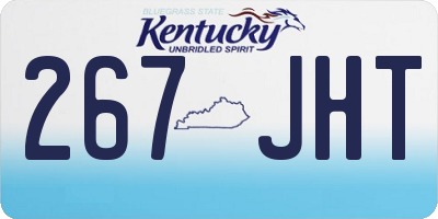 KY license plate 267JHT