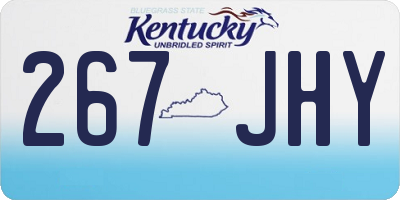 KY license plate 267JHY