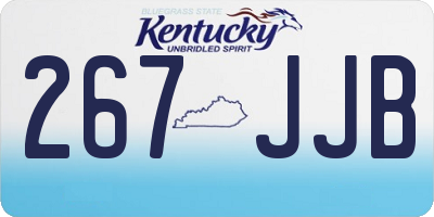 KY license plate 267JJB