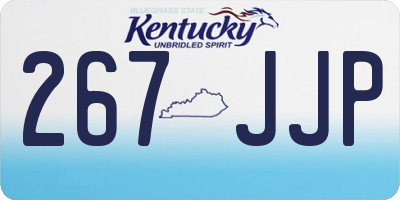 KY license plate 267JJP