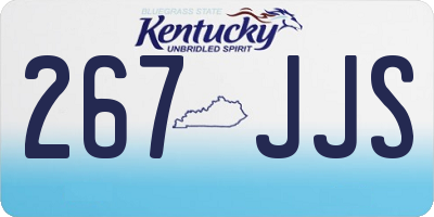 KY license plate 267JJS