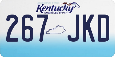 KY license plate 267JKD