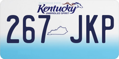 KY license plate 267JKP