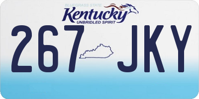 KY license plate 267JKY