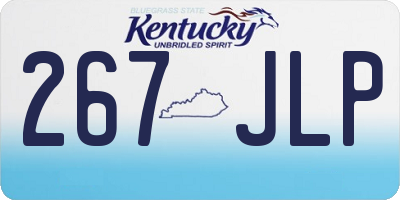 KY license plate 267JLP