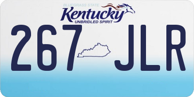 KY license plate 267JLR