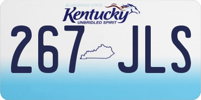 KY license plate 267JLS