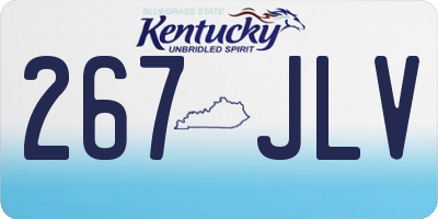 KY license plate 267JLV