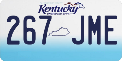 KY license plate 267JME