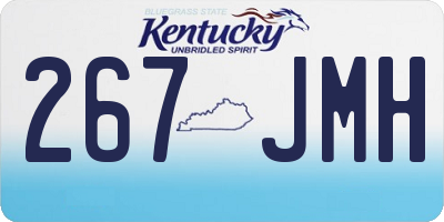 KY license plate 267JMH
