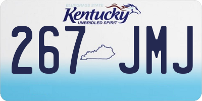 KY license plate 267JMJ
