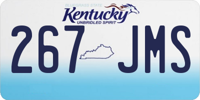 KY license plate 267JMS