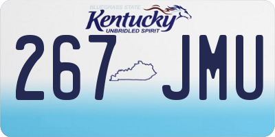 KY license plate 267JMU
