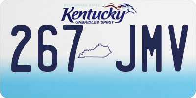 KY license plate 267JMV