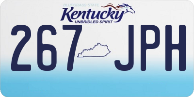 KY license plate 267JPH