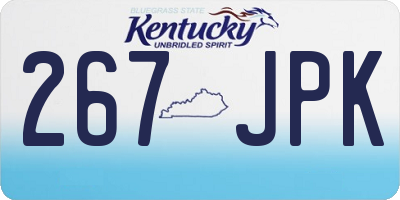 KY license plate 267JPK