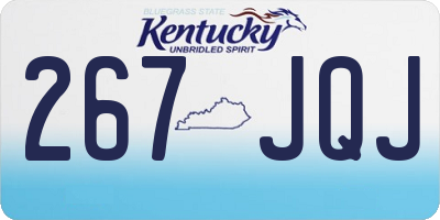 KY license plate 267JQJ