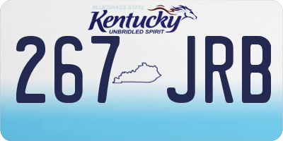KY license plate 267JRB