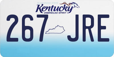 KY license plate 267JRE