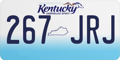 KY license plate 267JRJ