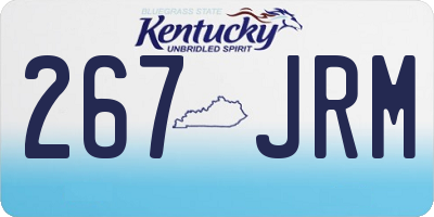 KY license plate 267JRM