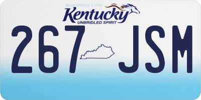 KY license plate 267JSM