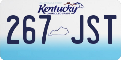 KY license plate 267JST