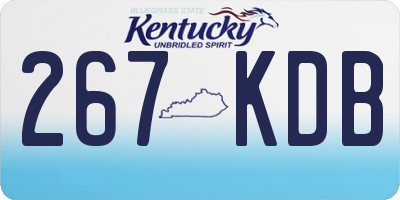 KY license plate 267KDB