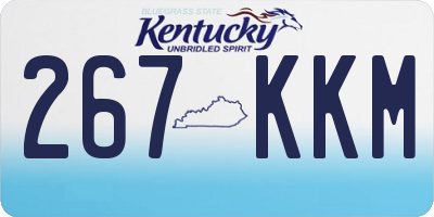 KY license plate 267KKM