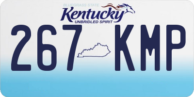 KY license plate 267KMP