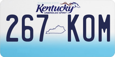 KY license plate 267KOM